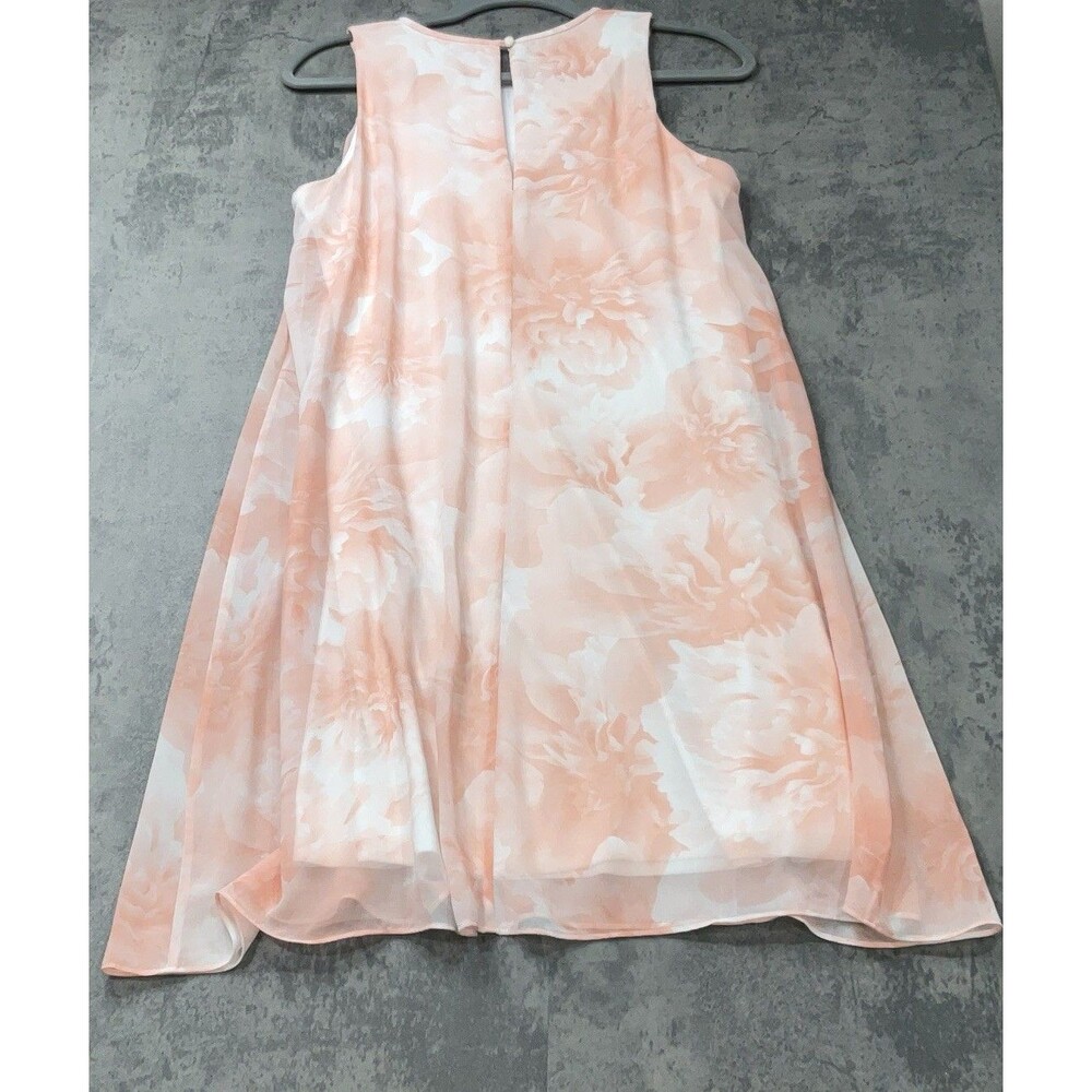 Calvin Klein Light Pink Floral Sleeveless Women’s Dress Size 10 - Picture 10 of 13